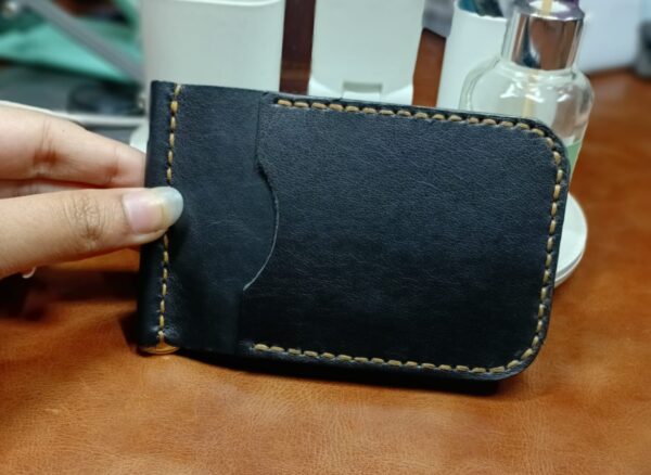 PIN WALLET IN BLACK GLACE