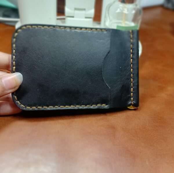 PIN WALLET IN BLACK GLACE - Image 2