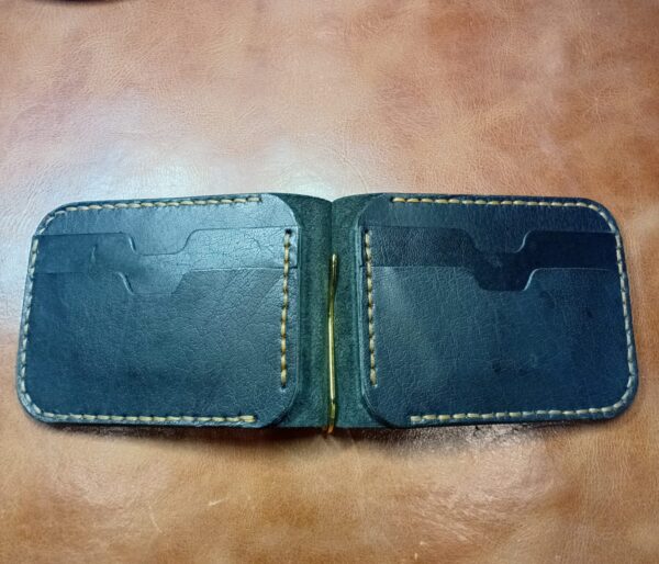 PIN WALLET IN BLACK GLACE - Image 4